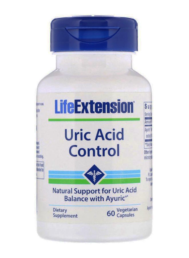 Life Extension Uric Acid Control - 60 Capsules - Image 1
