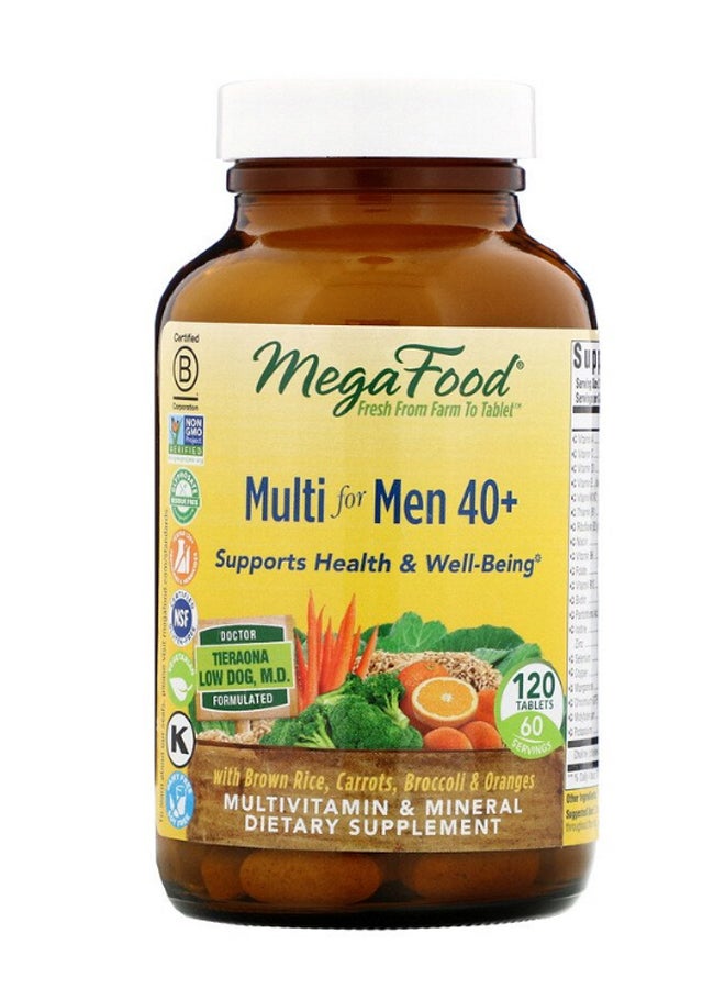 ميغافود أقراص مالتي للرجال 40 بلس - 120 قرص - Image 1