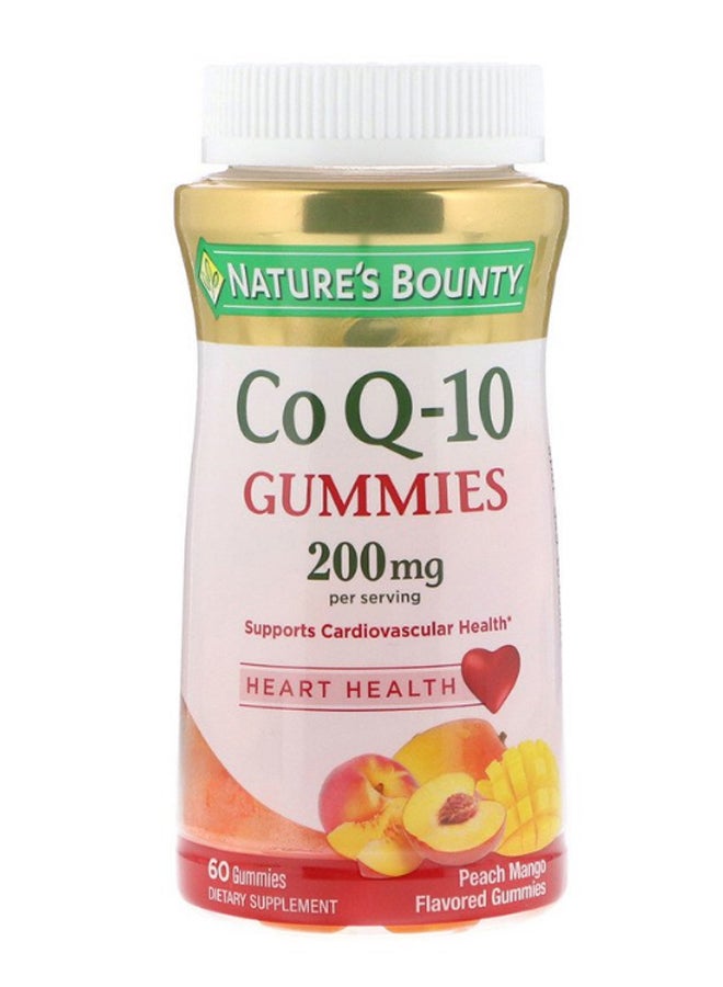 Co Q10 Gummies Peach Mango Flavor- 60 Gummies - v1586546127/N36650518A_1