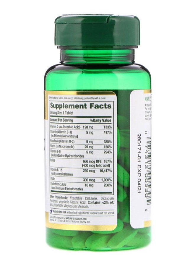 NATURE'S BOUNTY - Time Released B-Complex - 125 Coated Tablets - Image 1