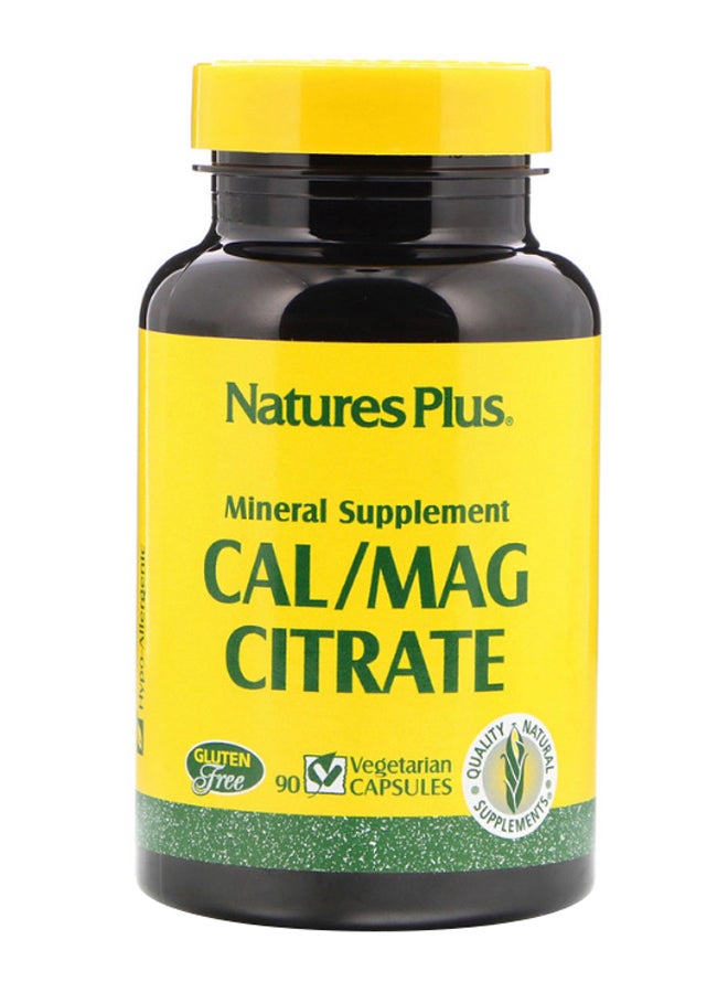 Natures Plus Cal/Mag Citrate - 90 Vegetarian Capsules - Image 1