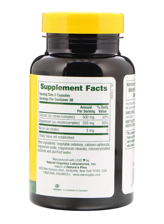 Natures Plus Cal/Mag Citrate - 90 Vegetarian Capsules - Image 2