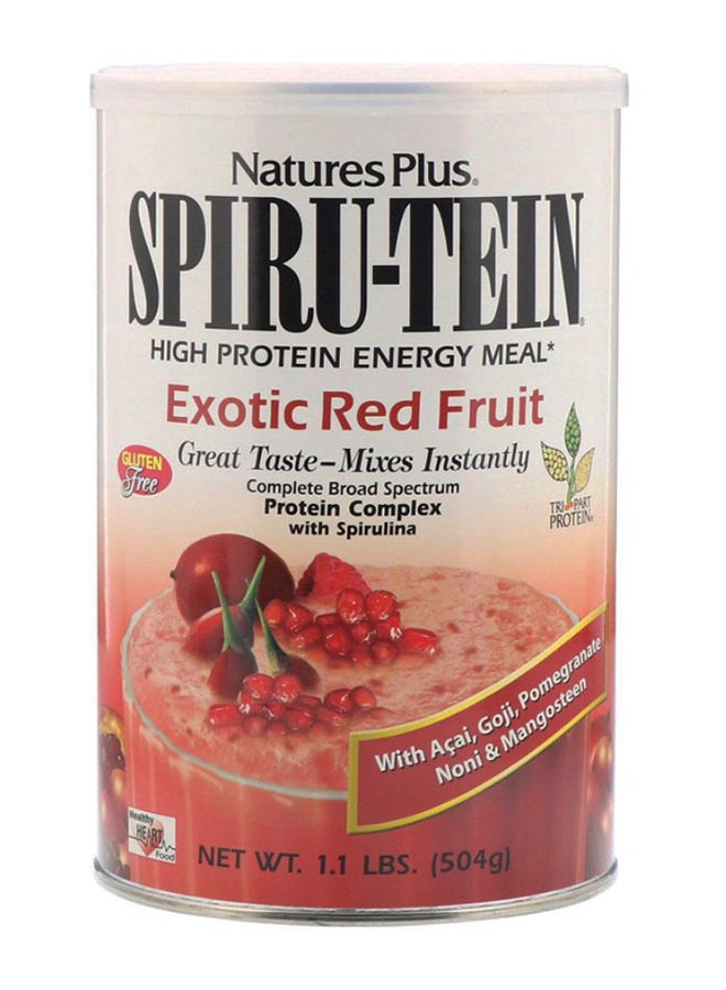 Natures Plus Spiru-Tein Exotic Red Fruit - Image 1