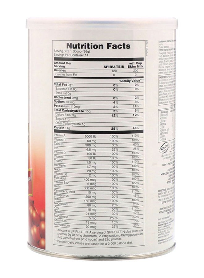 Natures Plus Spiru-Tein Exotic Red Fruit - Image 2