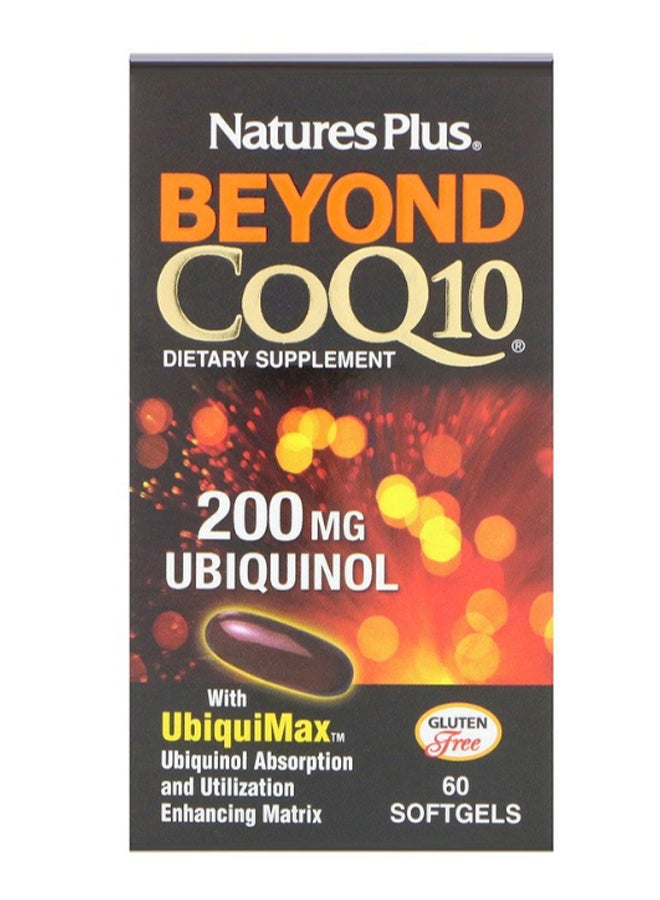 Natures Plus Beyond Coq10 Ubiquinol Dietary Supplement - 60 Softgels - Image 2