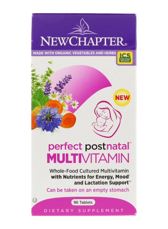 New Chapter Perfect Postnatal Multivitamin - 96 Vegetarian Tablets - Image 1