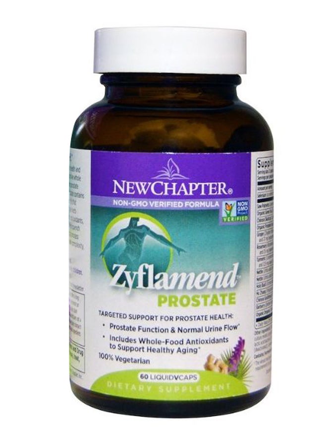 New Chapter Zyflamend Prostate Supplement - 60 Capsules - Image 1