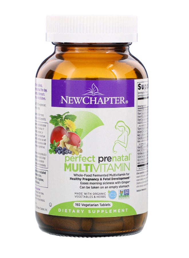 New Chapter Perfect Prenatal Multi-Vitamin - 192 Vegetarian Tablets