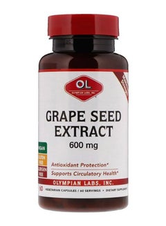 Olympian Labs Antioxodant Protection Grape Seed Extract - 60 Vegetarian Capsules  - Image 1