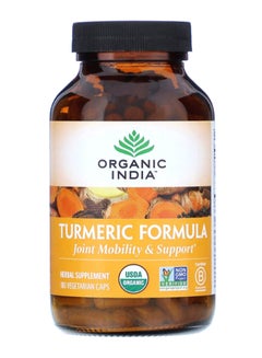 Organic India Joint Mobility And Support Turmeric Formula - 180 Vegetarian Caps  - Image 1