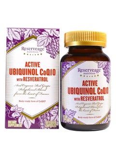 Active Ubiquinol CoQ10 With Resveratrol - 60 Liquid Capsules