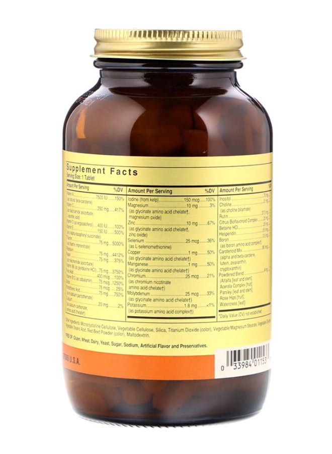 Solgar Formula V VM-75 Multiple Vitamins - 180 Tablets - Image 2