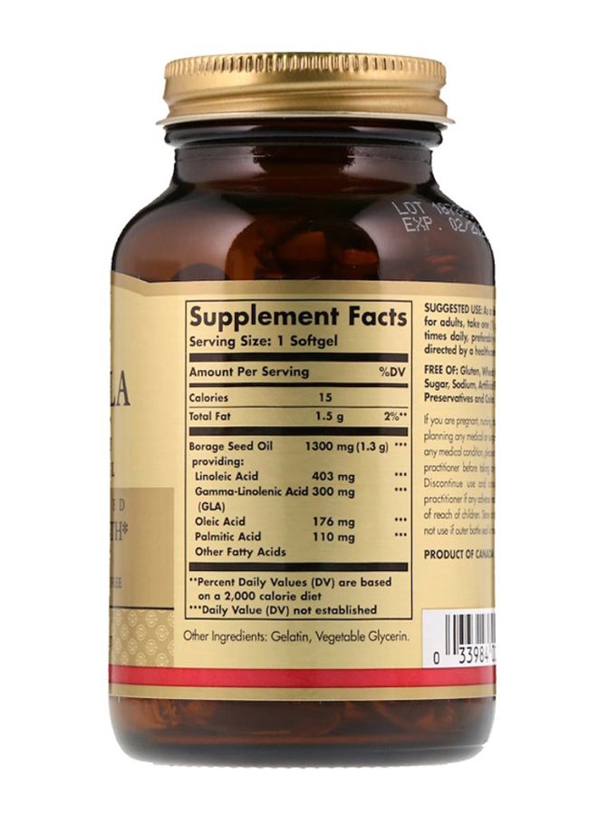Solgar Super GLA Borage Oil - 60 Softgels - Image 2