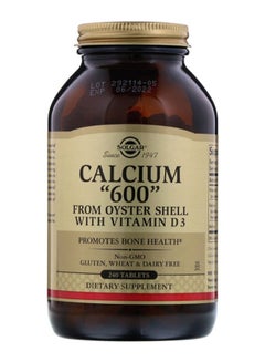 Calcium 600 From Oyster Shell With Vitamin D3 - 240 Tablets