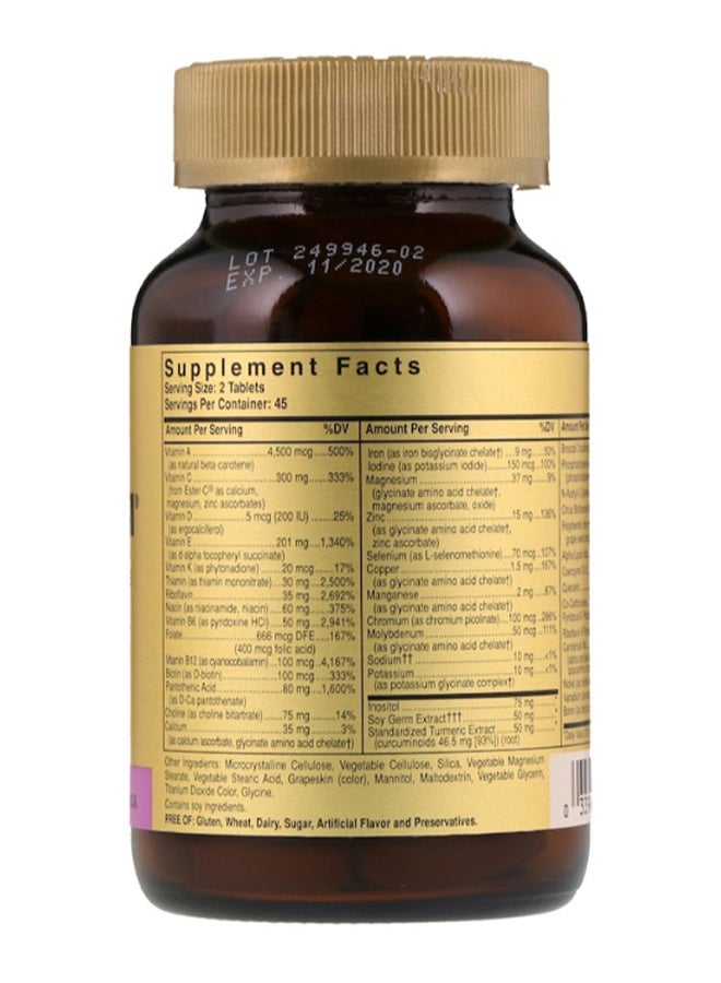 Omnium Phytonutrient Complex Mineral Formula - 90 Tablets