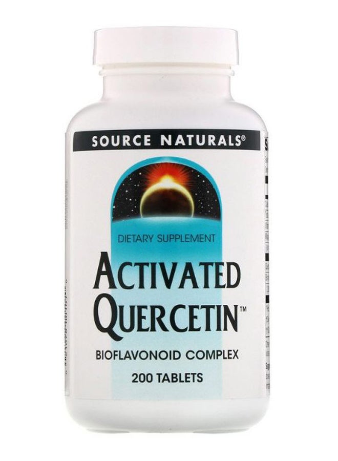 Source Naturals Activated Quercetin Bioflavonoid Complex - 200 Tablets - Image 1