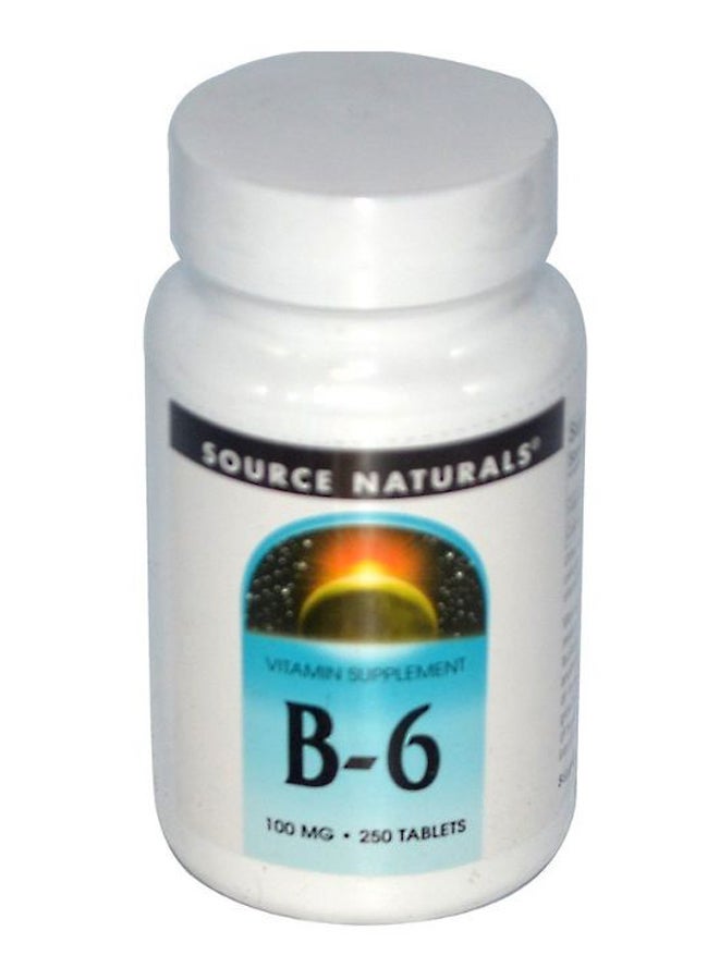 سورس ناتشورالز مكمل فيتامين B-6 - يحتوي على 250 قرص - Image 1