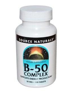 Source Naturals B-50 Complex Energy Production Support - 100 Tablets  - Image 1