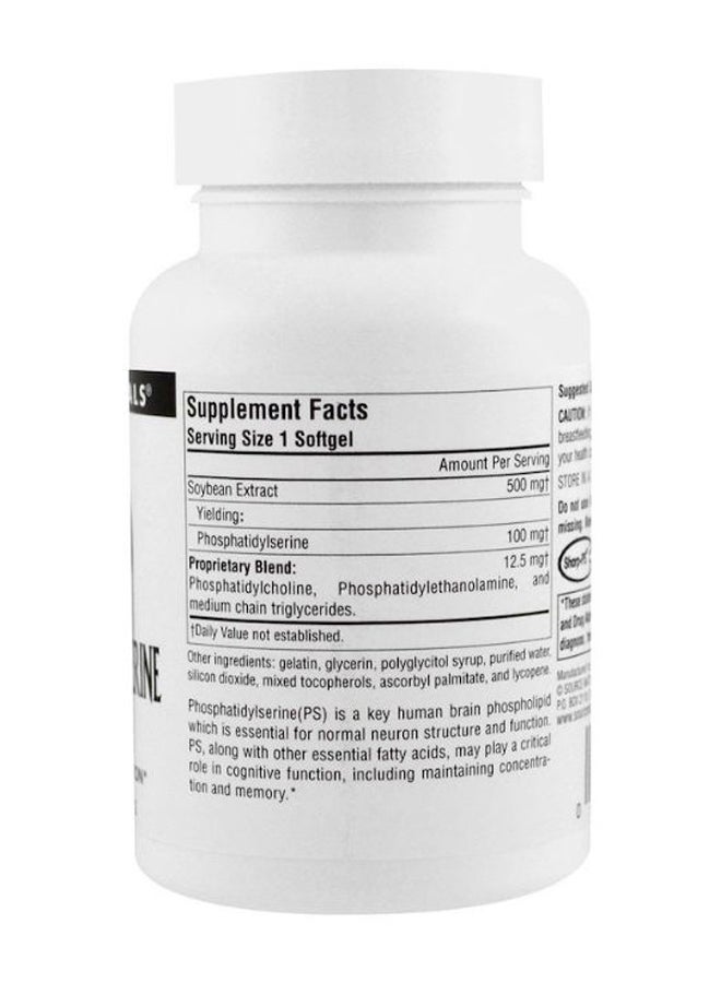 Source Naturals Phosphatidyl Serine Complex Concentration Support - 60 Softgels - Image 2