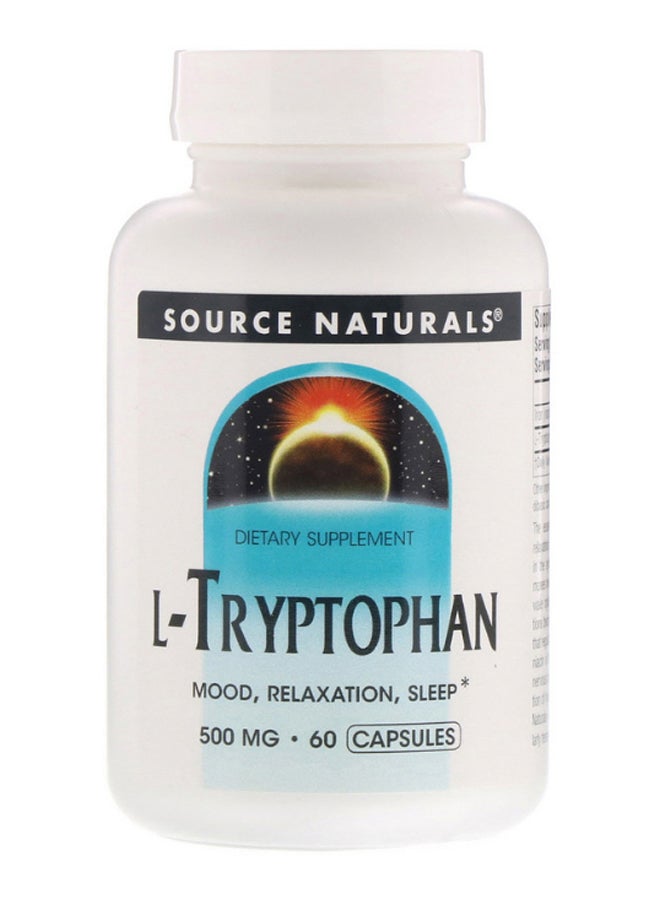 Source Naturals L Tryptophan - 60 Capsules - Image 1