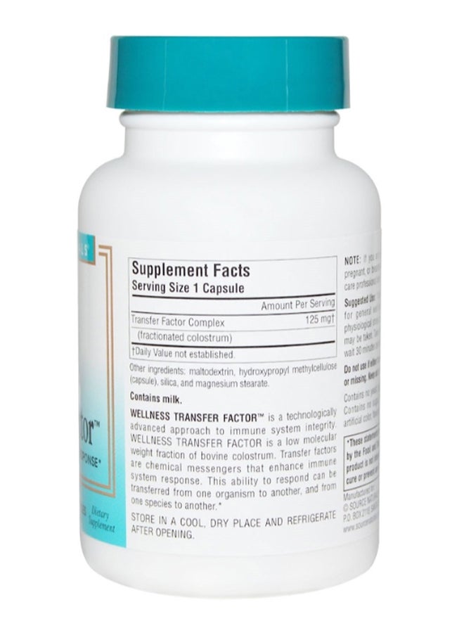 Source Naturals Wellness Transfer Factor - 60 Capsules  - Image 2