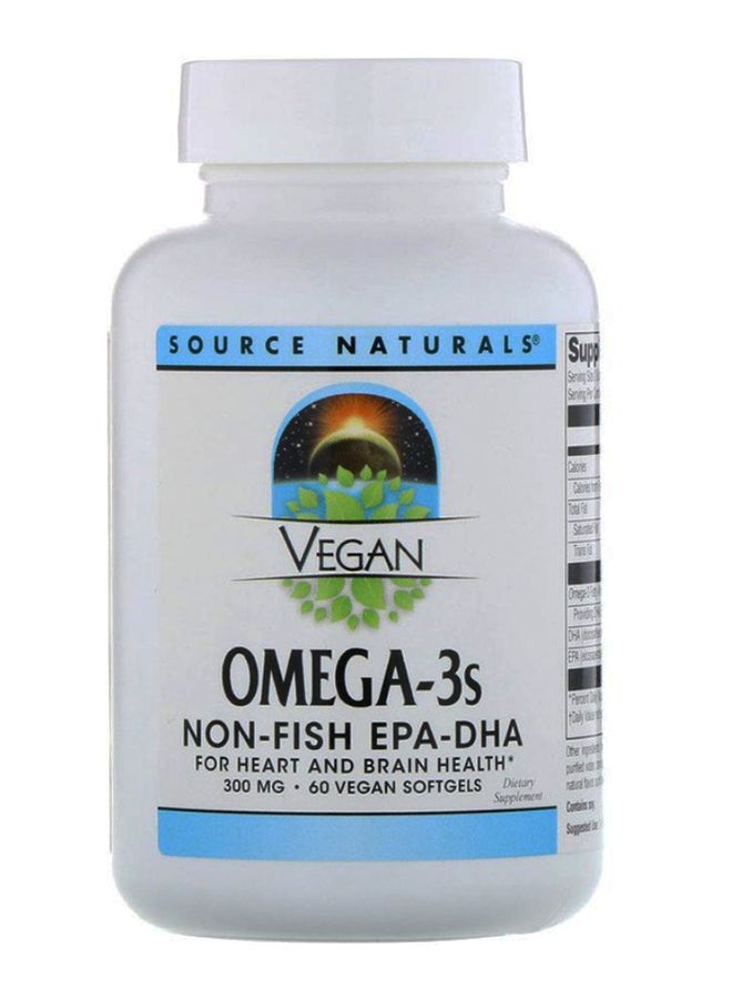 Vegan Omega-3S Non-Fish EPA-DHA Supplement - 60 Softgels