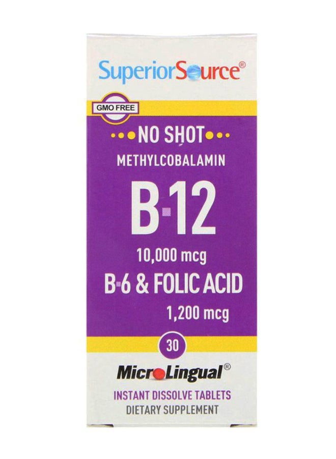 Superior Source Methylcobalamin B-12 Supplement - 30 Tablets 