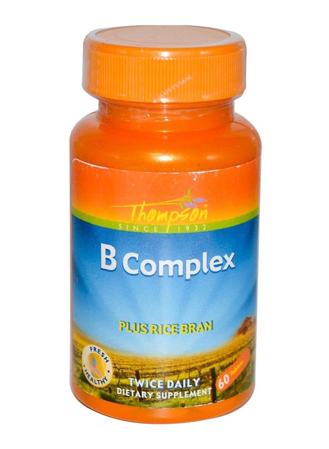 B-Complex Plus Rice Bran - 60 Tablets - v1586546309/N36651273A_1