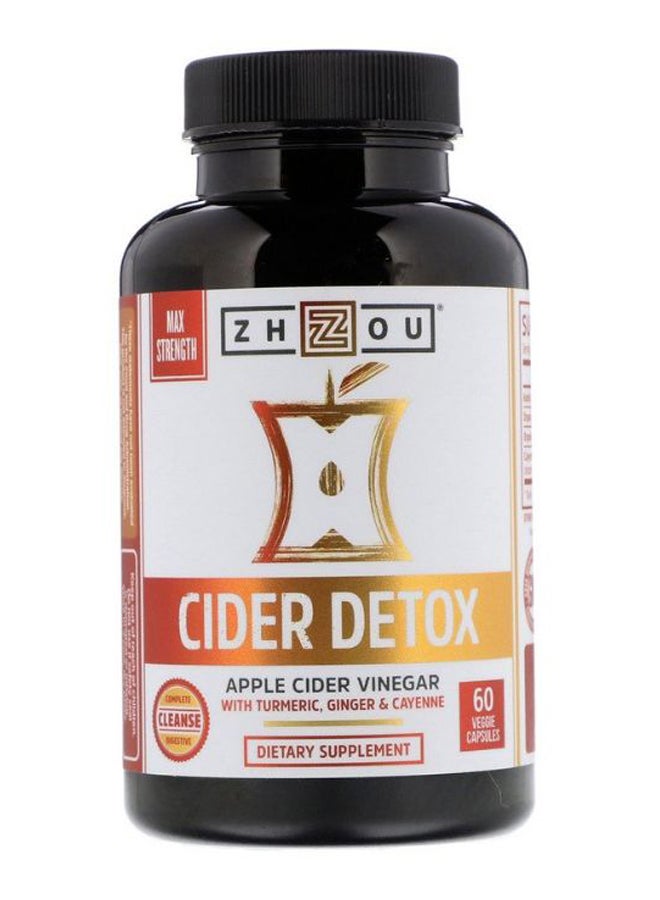 Zhou Nutrition Max Strength Cider Detox - 60 Capsules  - Image 1