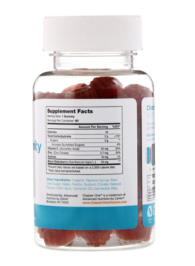 Chapter One Flavoured Immunity - 60 Gummies  - Image 2
