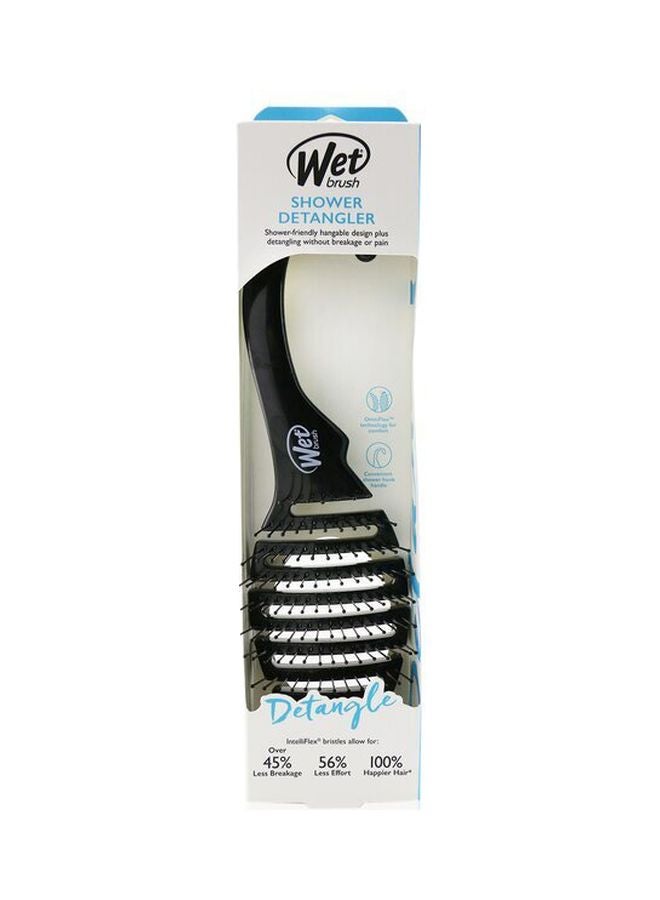 فرشاة الشعر لفك التشابك أثناء الاستحمام أسود