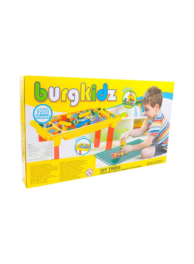 جونيور مجموعة مكعبات البناء بورج كيدز فيرست كلاس مكونة من 200 قطعة أنيقة ومتينة - Image 2