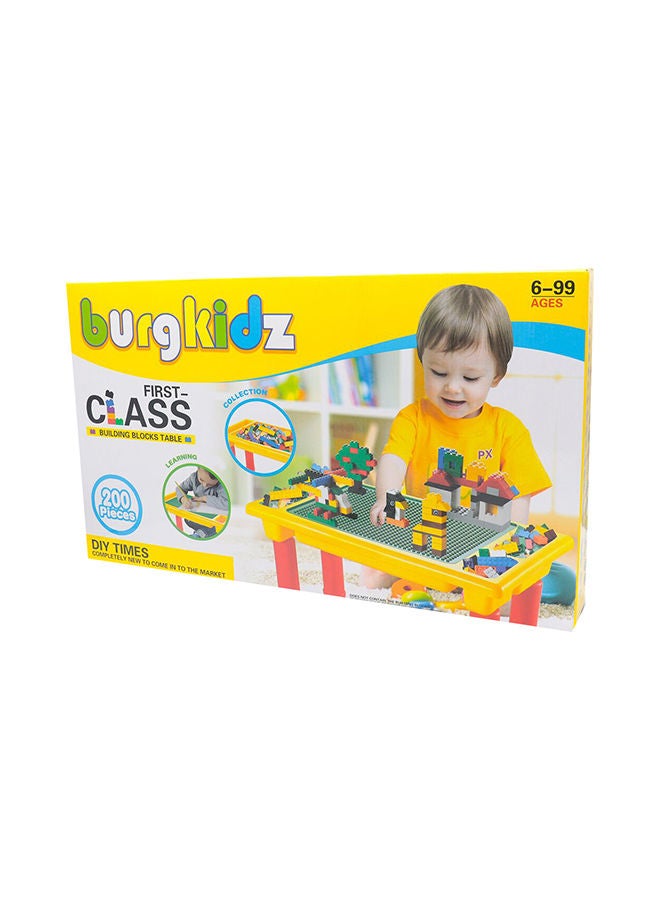 جونيور مجموعة مكعبات البناء بورج كيدز فيرست كلاس مكونة من 200 قطعة أنيقة ومتينة - Image 1