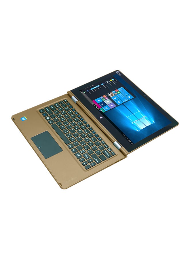 iLife - ZedNote 2-In-1 Convertible Laptop With 14-Inch Display, Baytrail Processor/Windows 10/2GB RAM/64GB SSD/Intel HD Graphics English/Arabic Keyboard Gold - Image 1