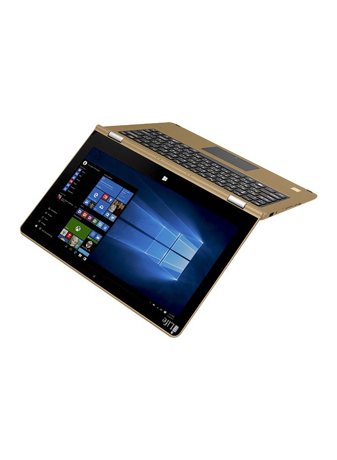 iLife - ZedNote 2-In-1 Convertible Laptop With 14-Inch Display, Baytrail Processor/Windows 10/2GB RAM/64GB SSD/Intel HD Graphics English/Arabic Keyboard Gold - Image 1
