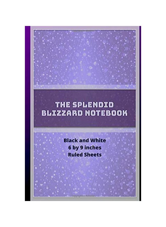 The Splendid Blizzard Notebook Purple/White