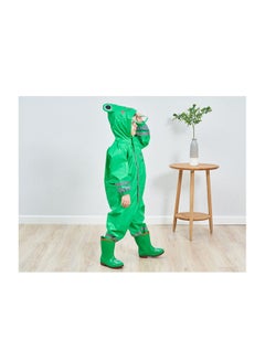 Generic Cartoon Designed Breathable Raincoat Green/Black/Grey  - Image 5