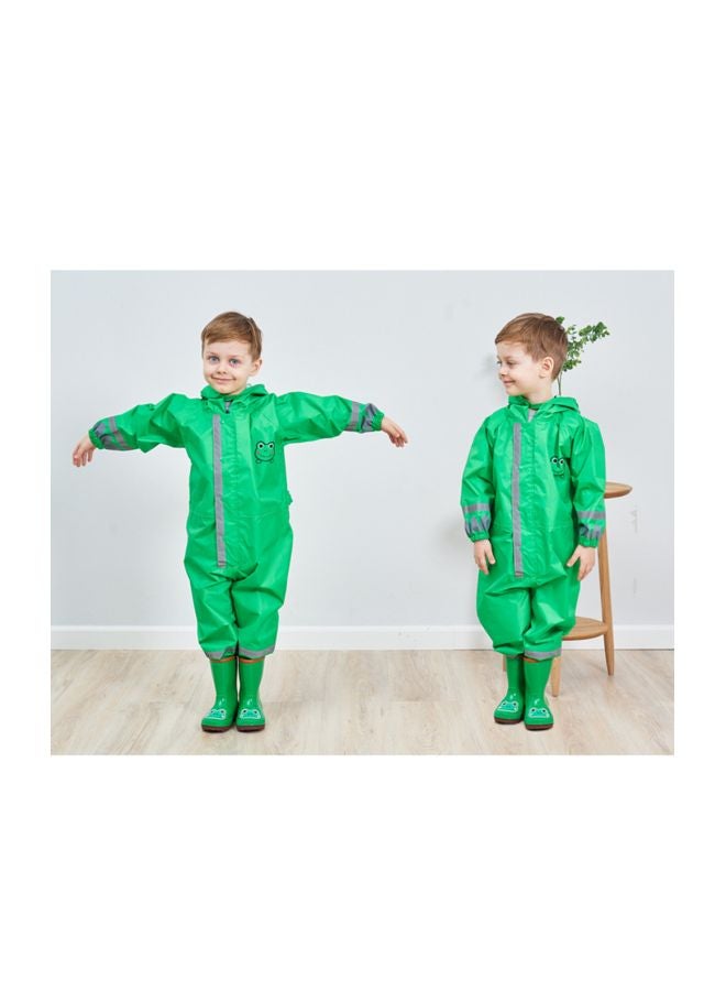 Cartoon Designed Breathable Raincoat Green/Black/Grey - v1586617657/N36560181A_3