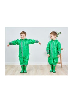 Generic Cartoon Designed Breathable Raincoat Green/Black/Grey  - Image 4