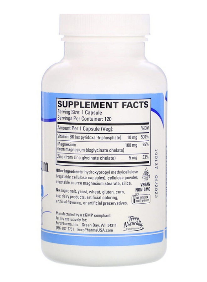 مركب المغنيسيوم النشط بيولوجيا مع P-5-P والزنك - 120 كبسولة - Image 2