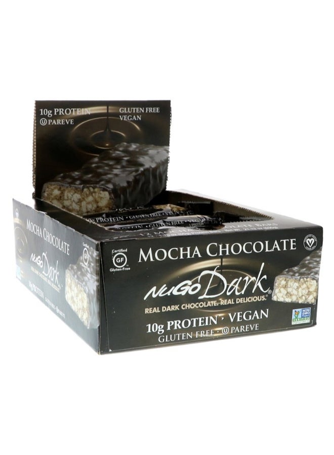 NuGo Pack Of 12 Dark Mocha Chocolate Protein Bar - Image 1