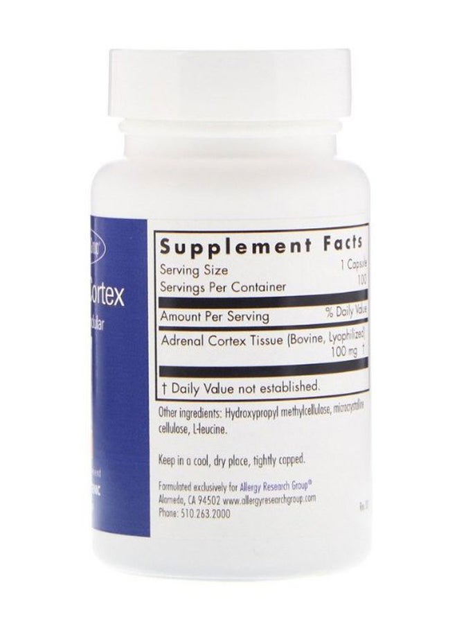 اليرجي ريسيرتش جروب Adrenal Cortex Natural Glandular Dietary Supplement - 100 Capsules - Image 2