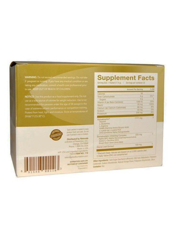 Ageless Foundation Laboratories Pack Of 22 Valencia Orange Flavor UltraMax Advanced Rejuvenation Formula  - Image 2