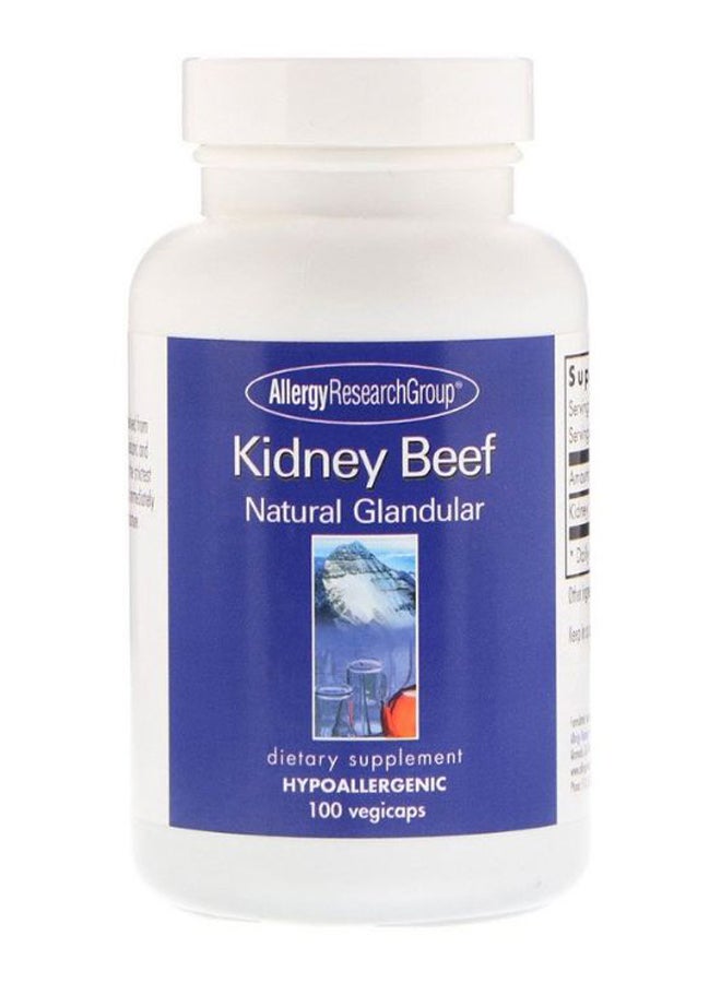 Kidney Beef Natural Glandular Dietary Supplement - 100 Capsules - v1586620897/N36669848A_1