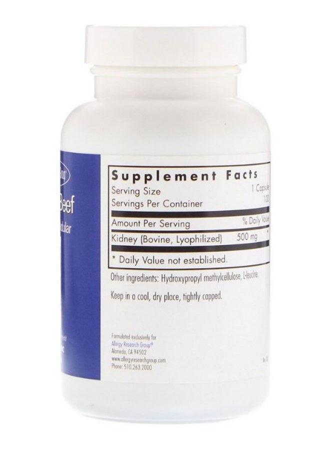 اليرجي ريسيرتش جروب مكمّل غذائيّ من غدّة طبيعيّة من كلية البقر - 100 كبسولة - Image 2