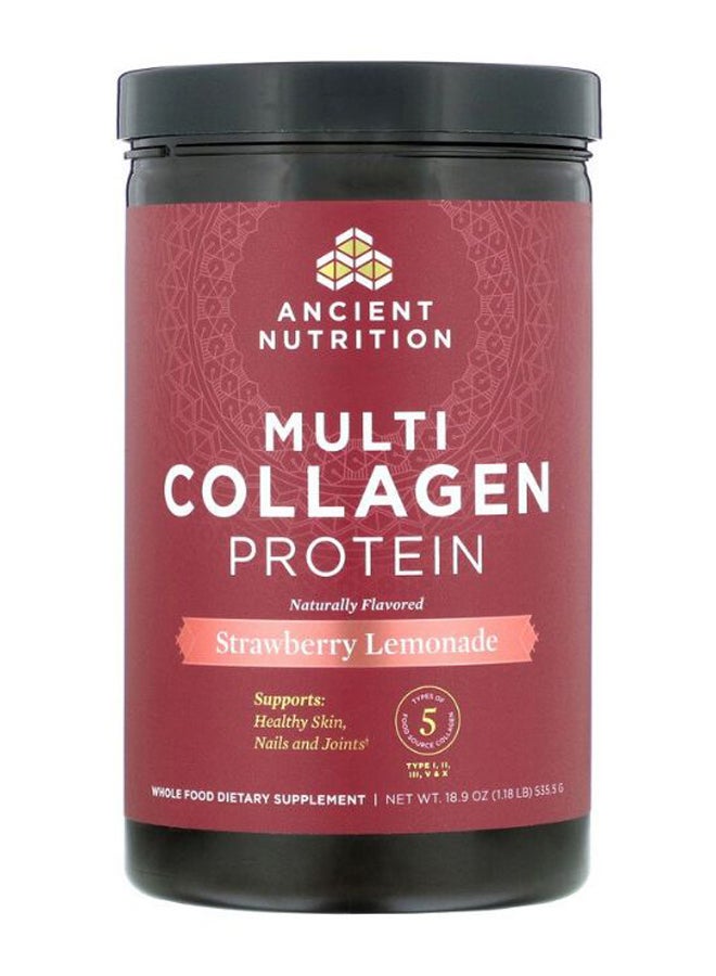 Ancient Nutrition Multi Collagen Strawberry Lemonade Flavour Protein  - Image 1