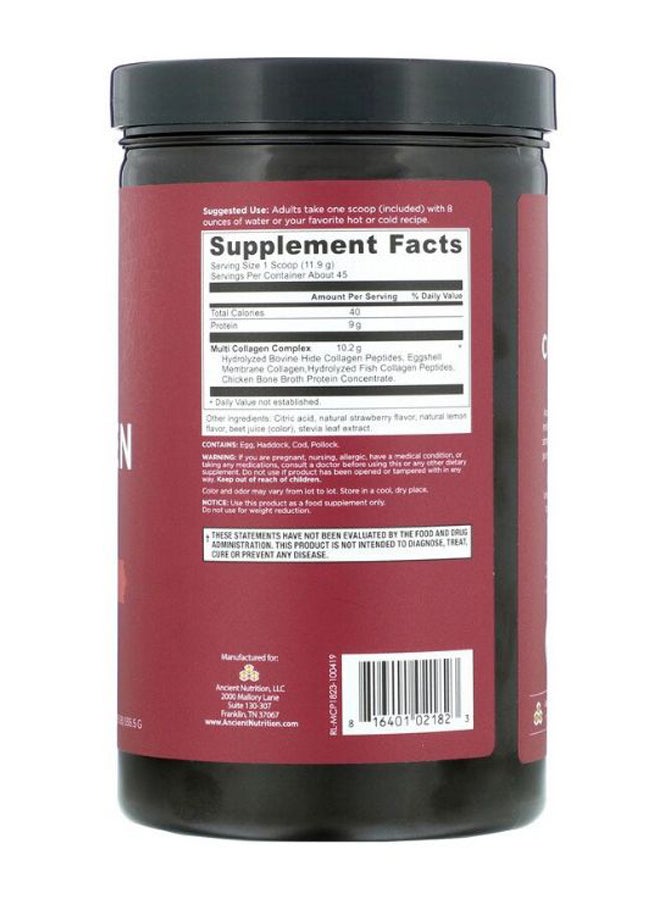 Ancient Nutrition Multi Collagen Strawberry Lemonade Flavour Protein  - Image 2