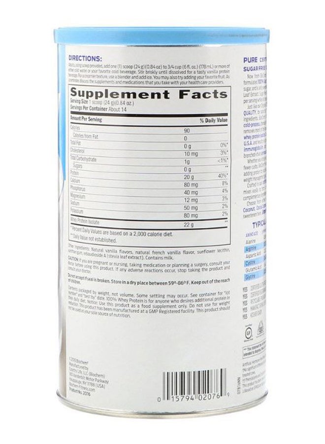 Biochem Vanilla Flavour Sugar Free Whey Protein - Image 2