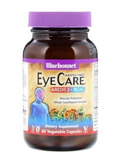 Bluebonnet Nutrition Targeted Choice Eye Care Areds 2 Plus Blue - 60 Vegetable Capsules  - Image 1