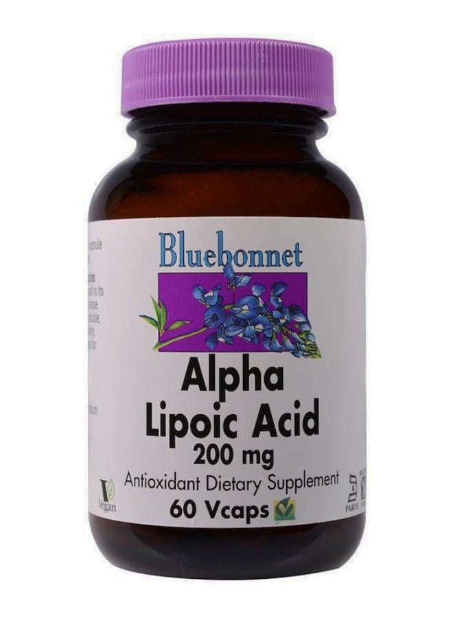 Bluebonnet Nutrition - Alpha Lipoic Acid Dietary Supplement- 60 Capsules - Image 1